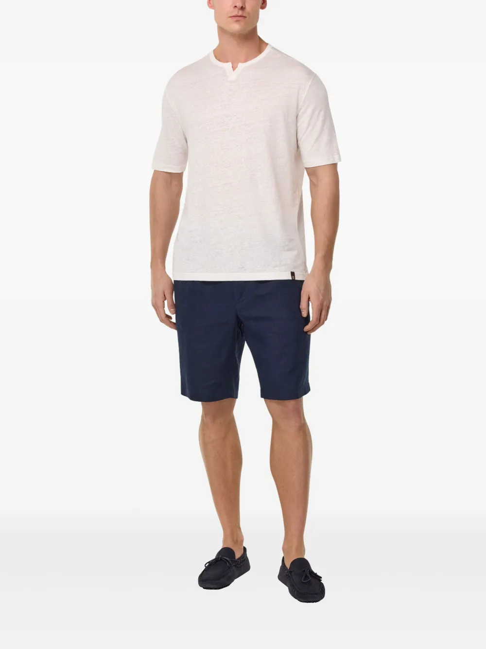 Boggi Milano linen shorts - Blauw