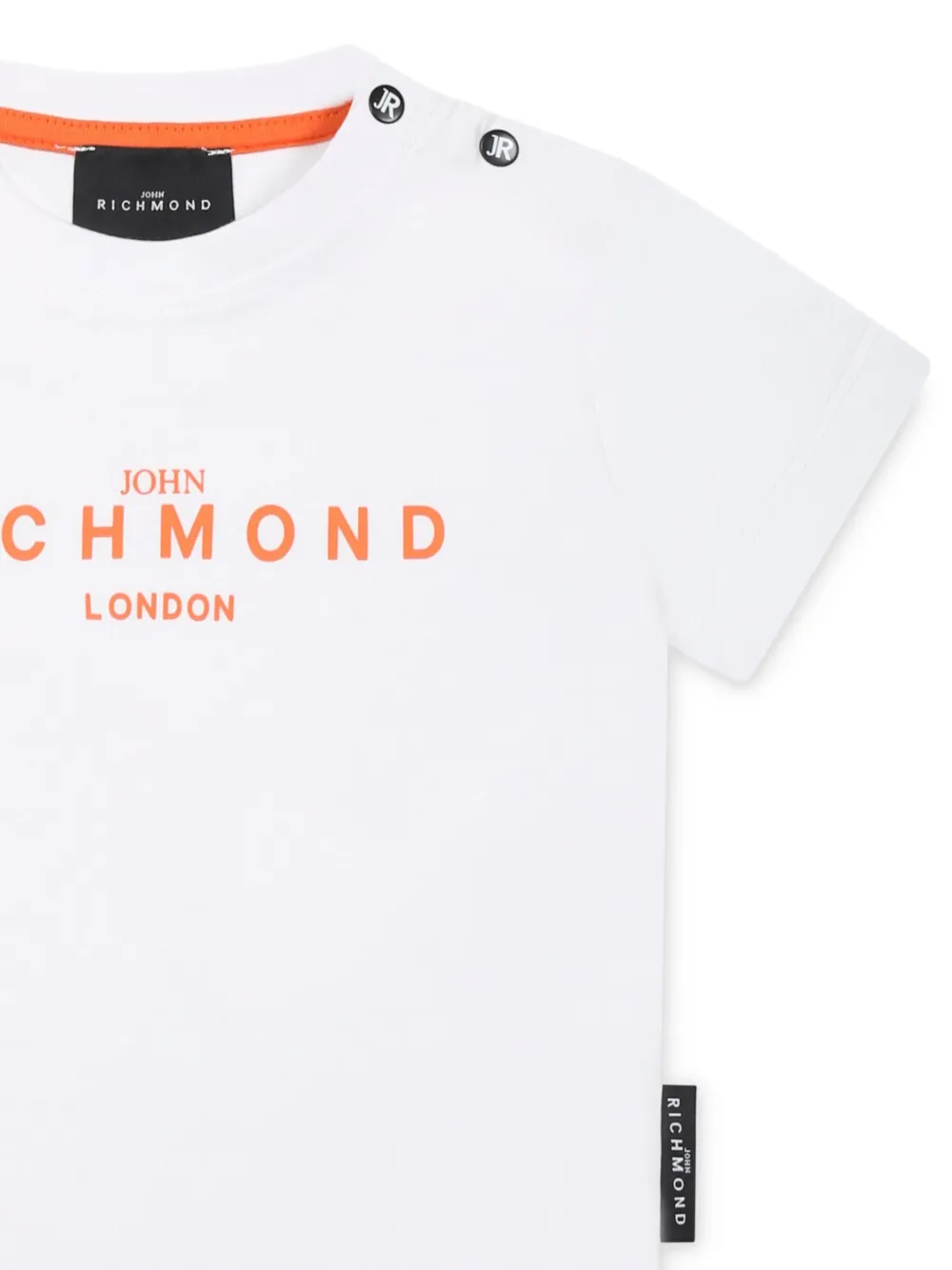 John Richmond Junior T-shirt met logoprint Wit