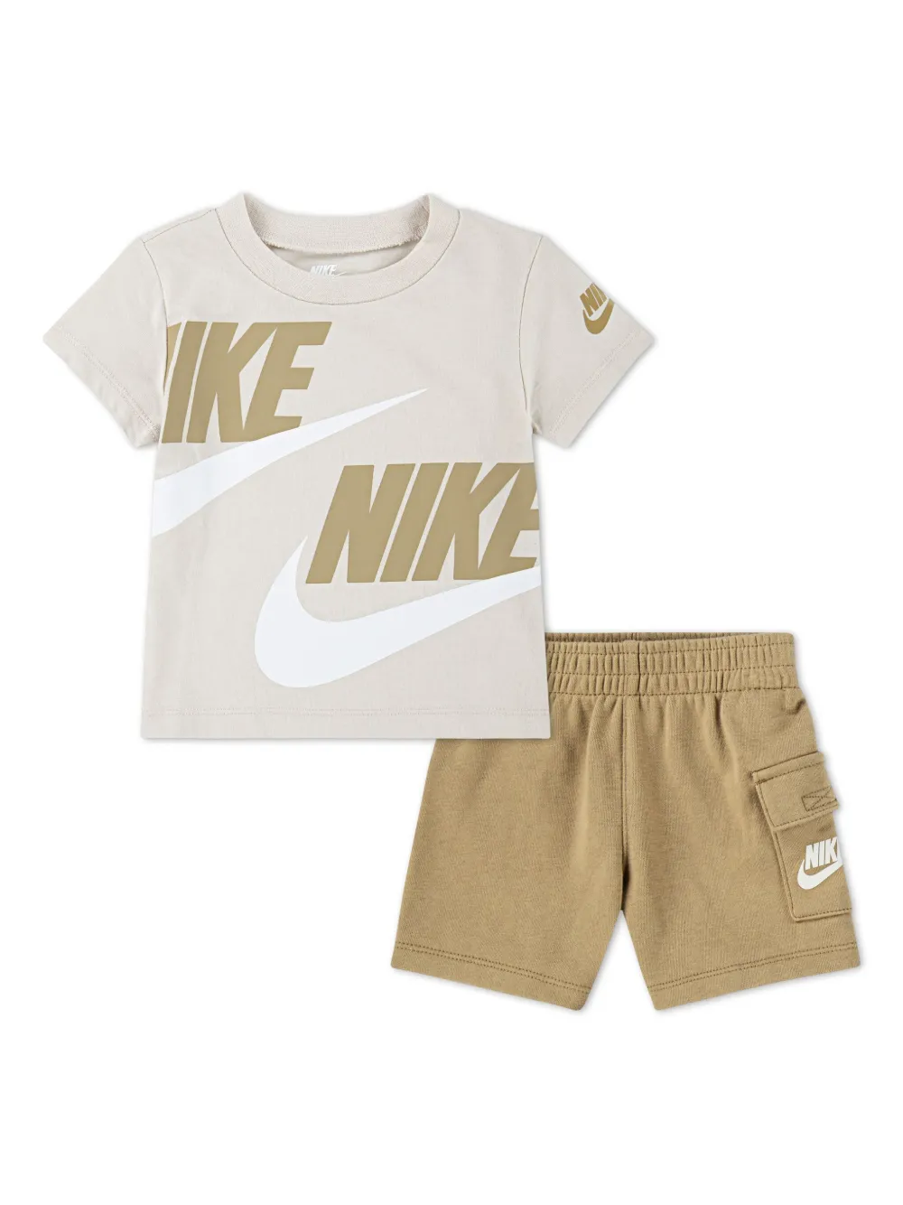 Nike Kids Top en shorts Beige