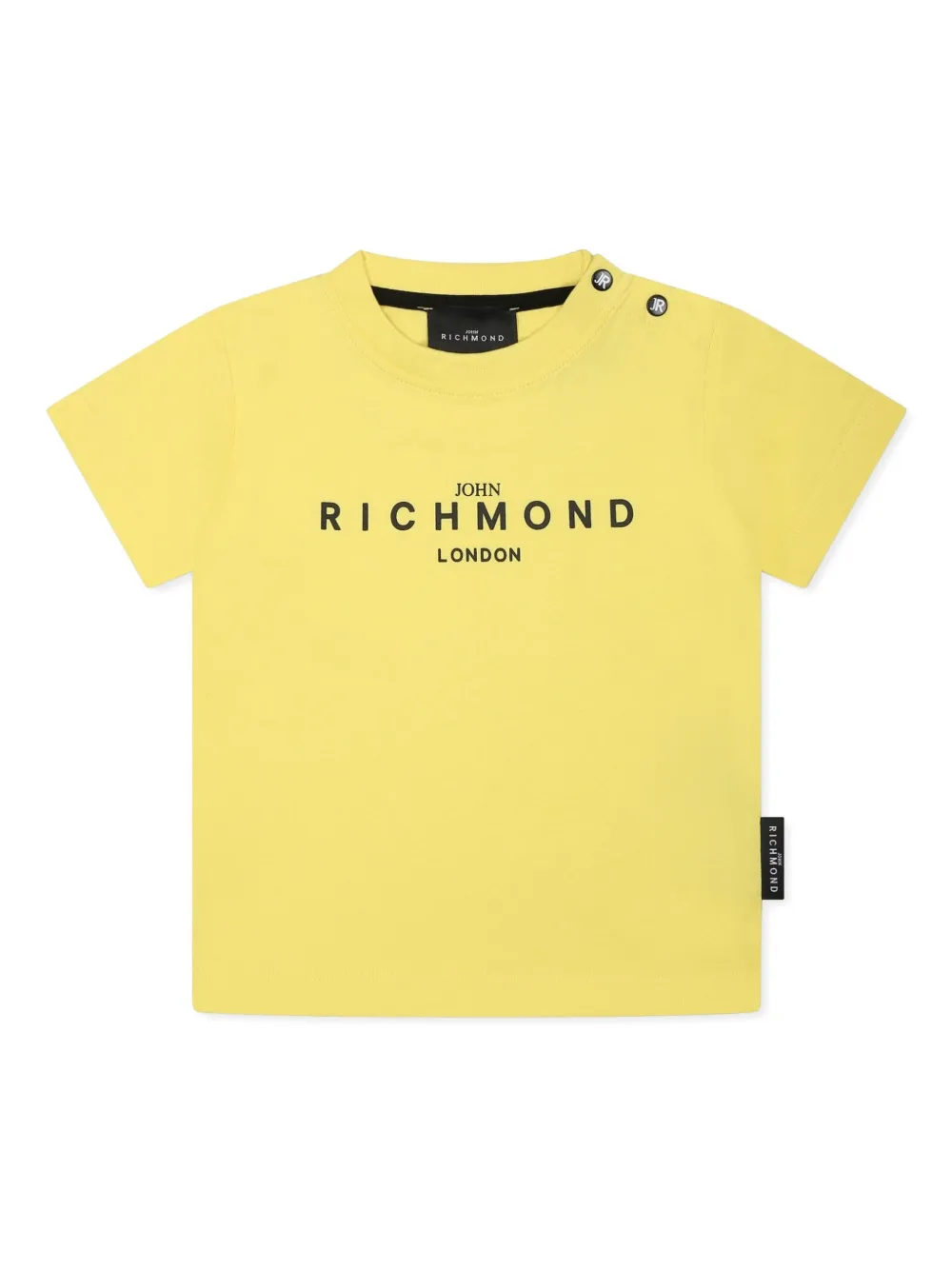 John Richmond Junior T-shirt met logoprint Geel