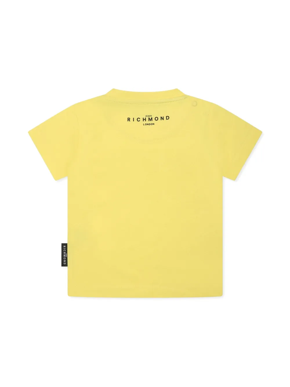 John Richmond Junior logo-print T-Shirt - Geel