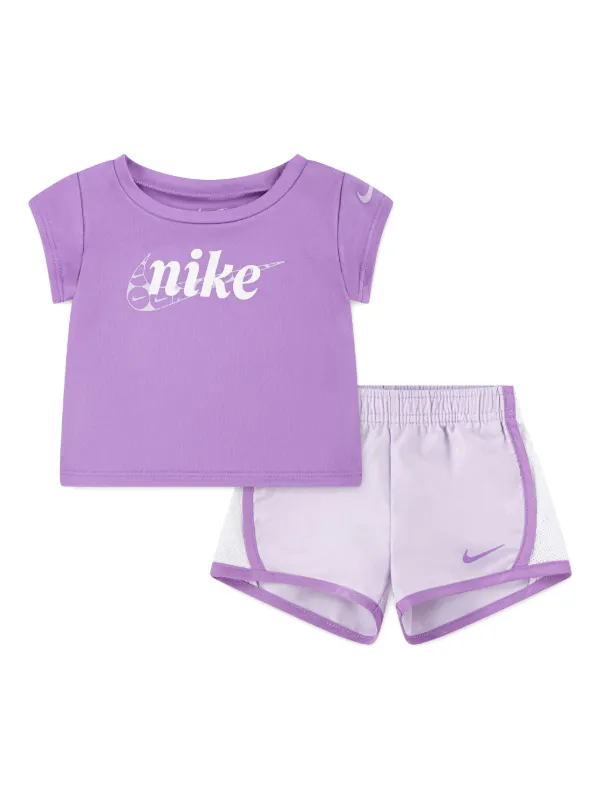 Nike Kids Cotton Shorts Set Purple FARFETCH PH