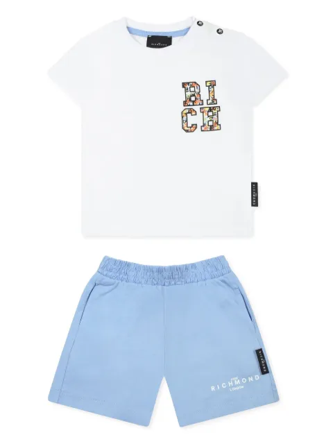 John Richmond Junior logo-print short set 