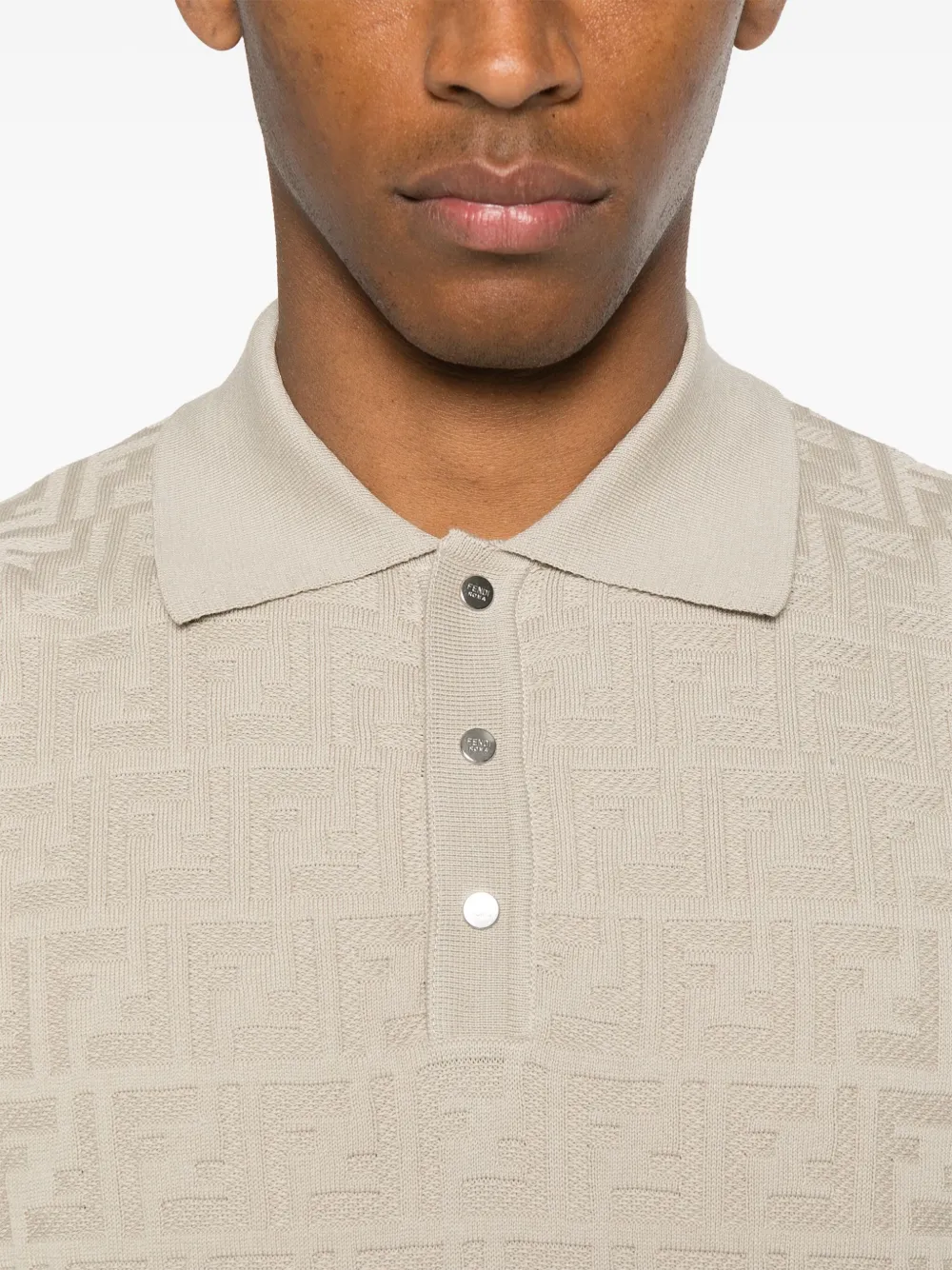 FENDI Katoenen poloshirt Beige