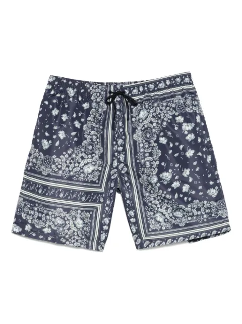 FENDI bandana-print swim shorts