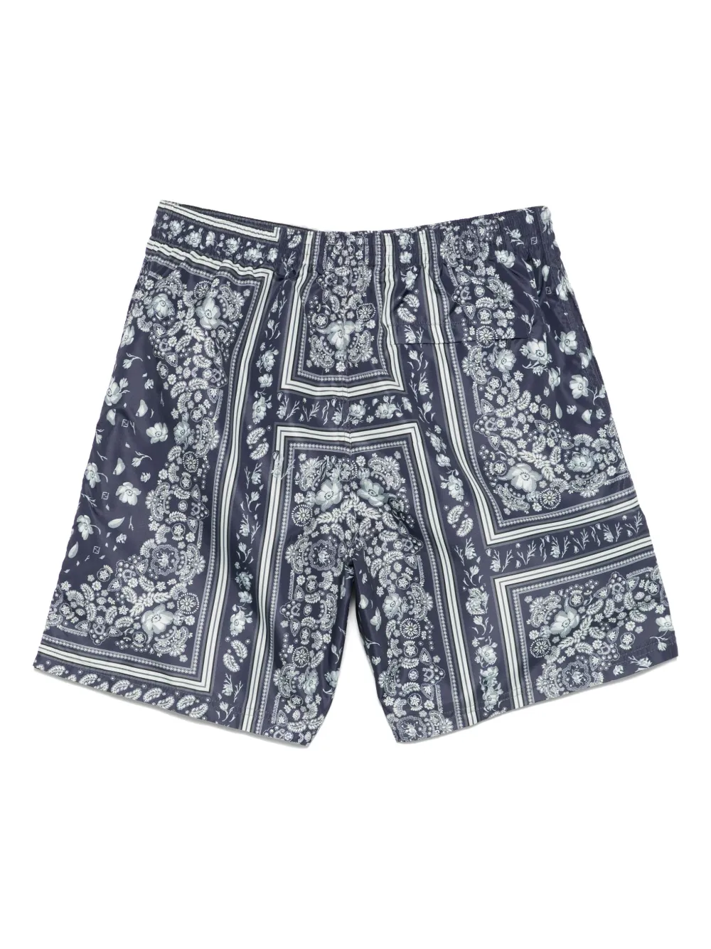 FENDI Zwembroek met bandanaprint Blauw