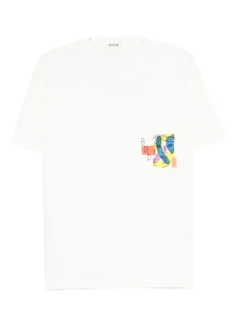 BODE abstract-print pocket T-shirt
