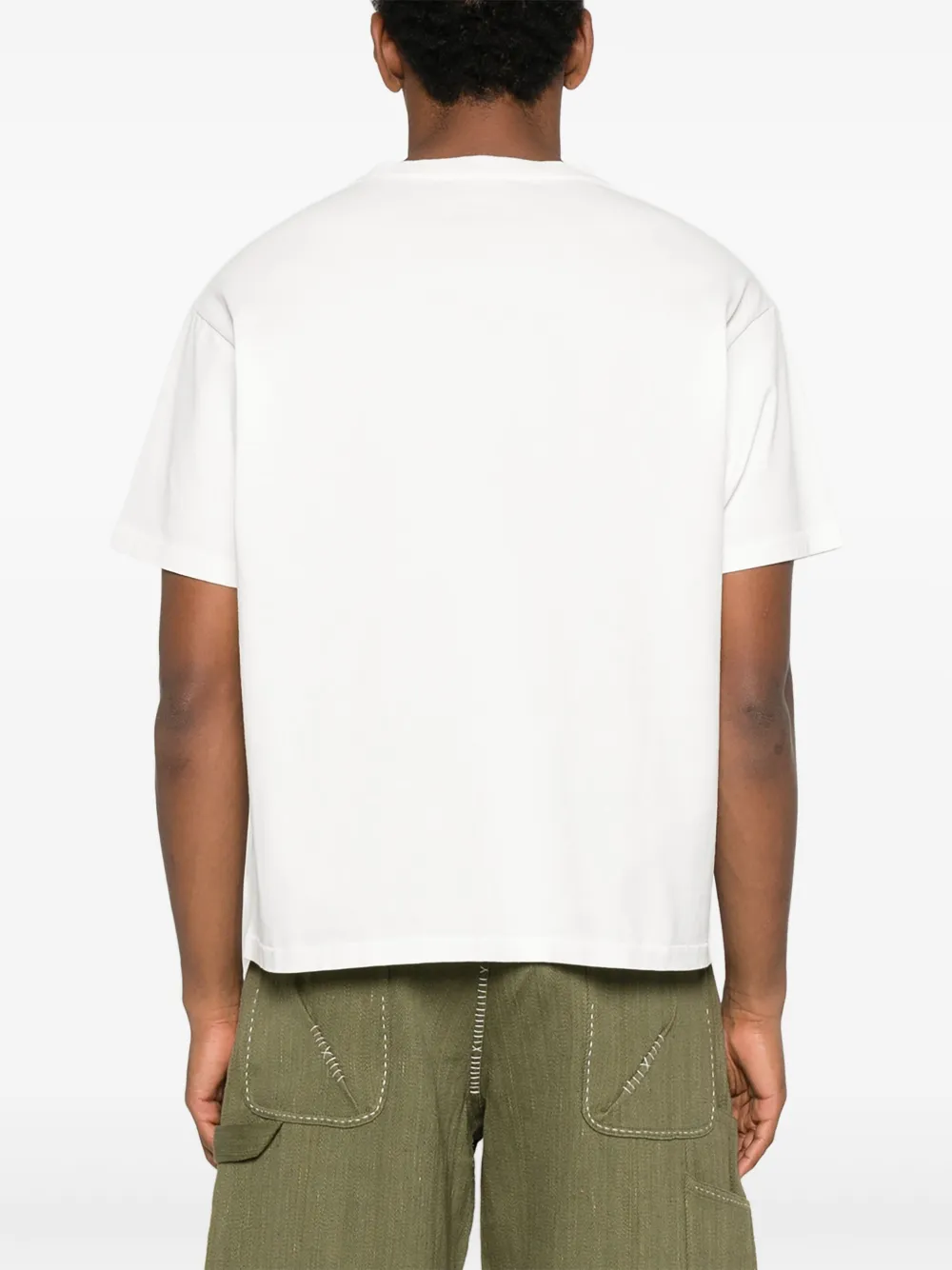 BODE T-shirt met kralenzak Wit