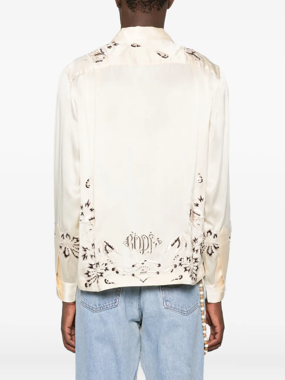 BODE Phantasm zijden overhemd Beige