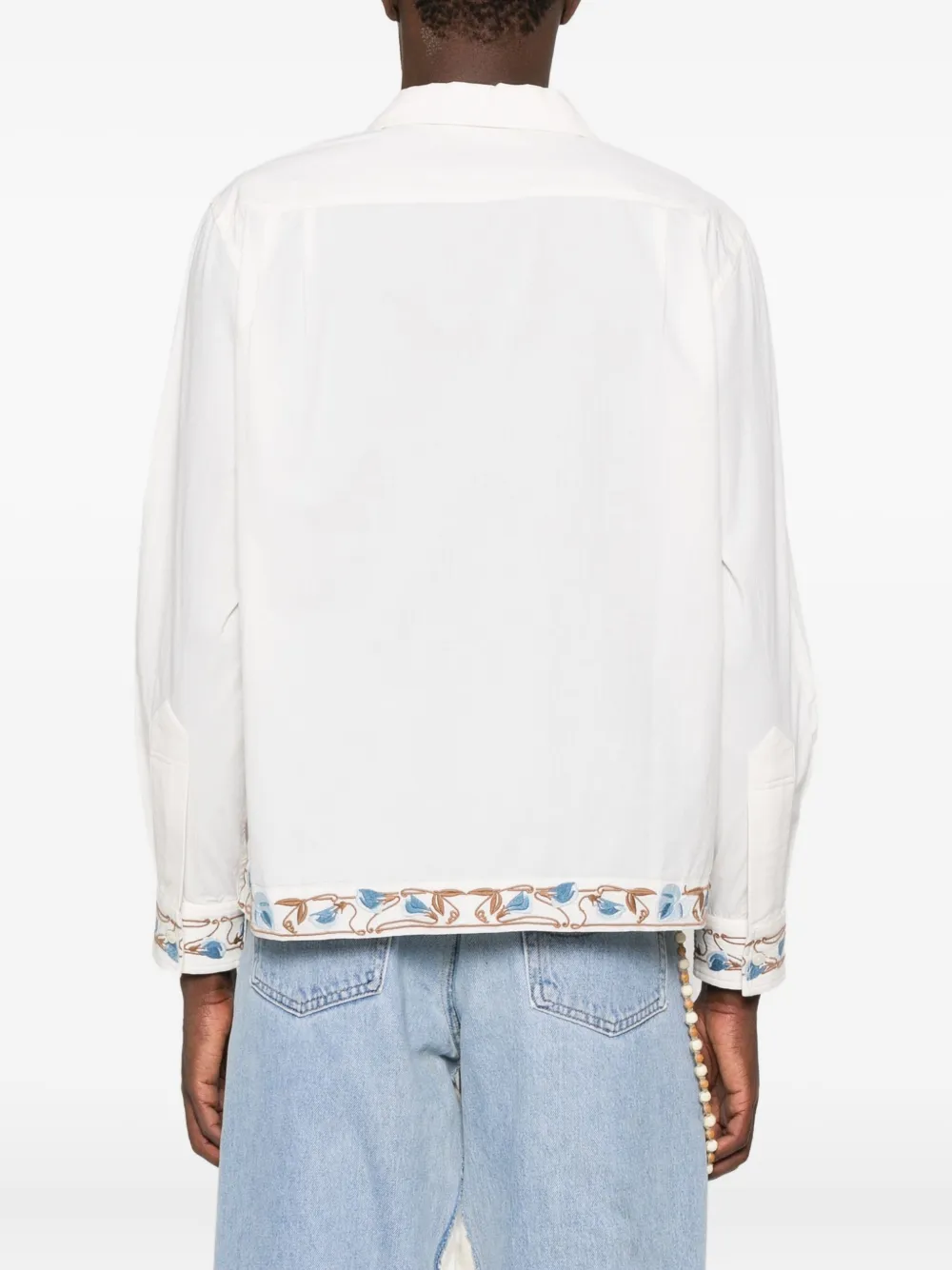 BODE Nouveau Vine overhemd Beige