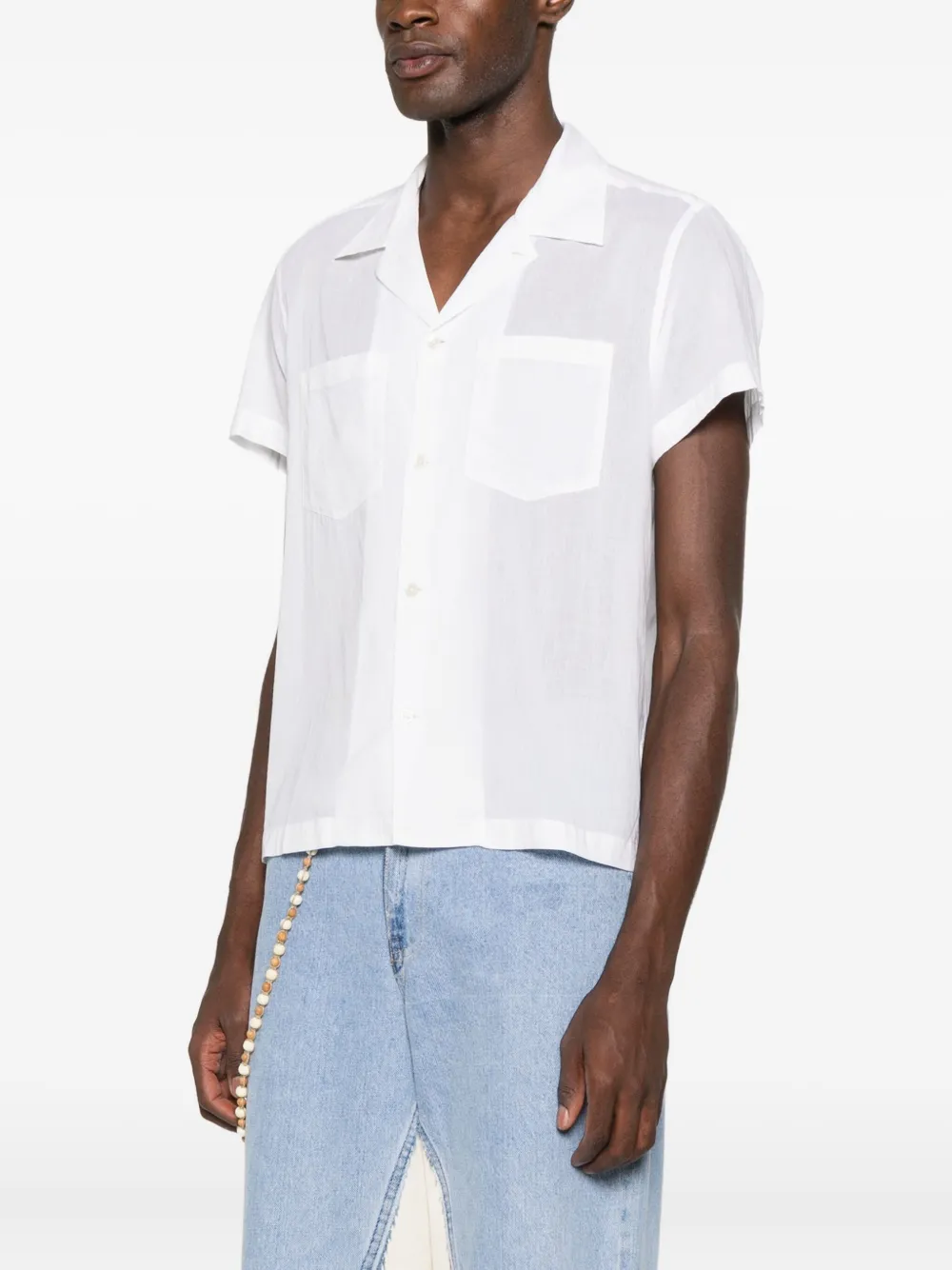 BODE Overhemd met korte mouwen Wit