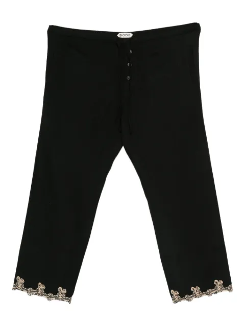 BODE lace-trimmed drawstring trousers
