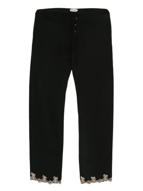 BODE lace-trimmed drawstring trousers
