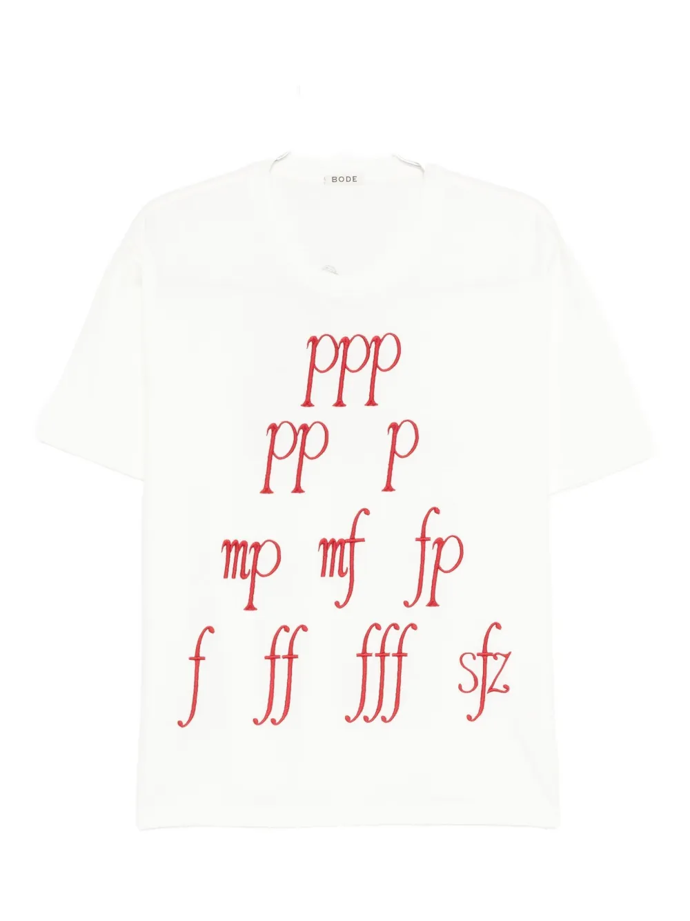 Bode Composer T-shirt In White