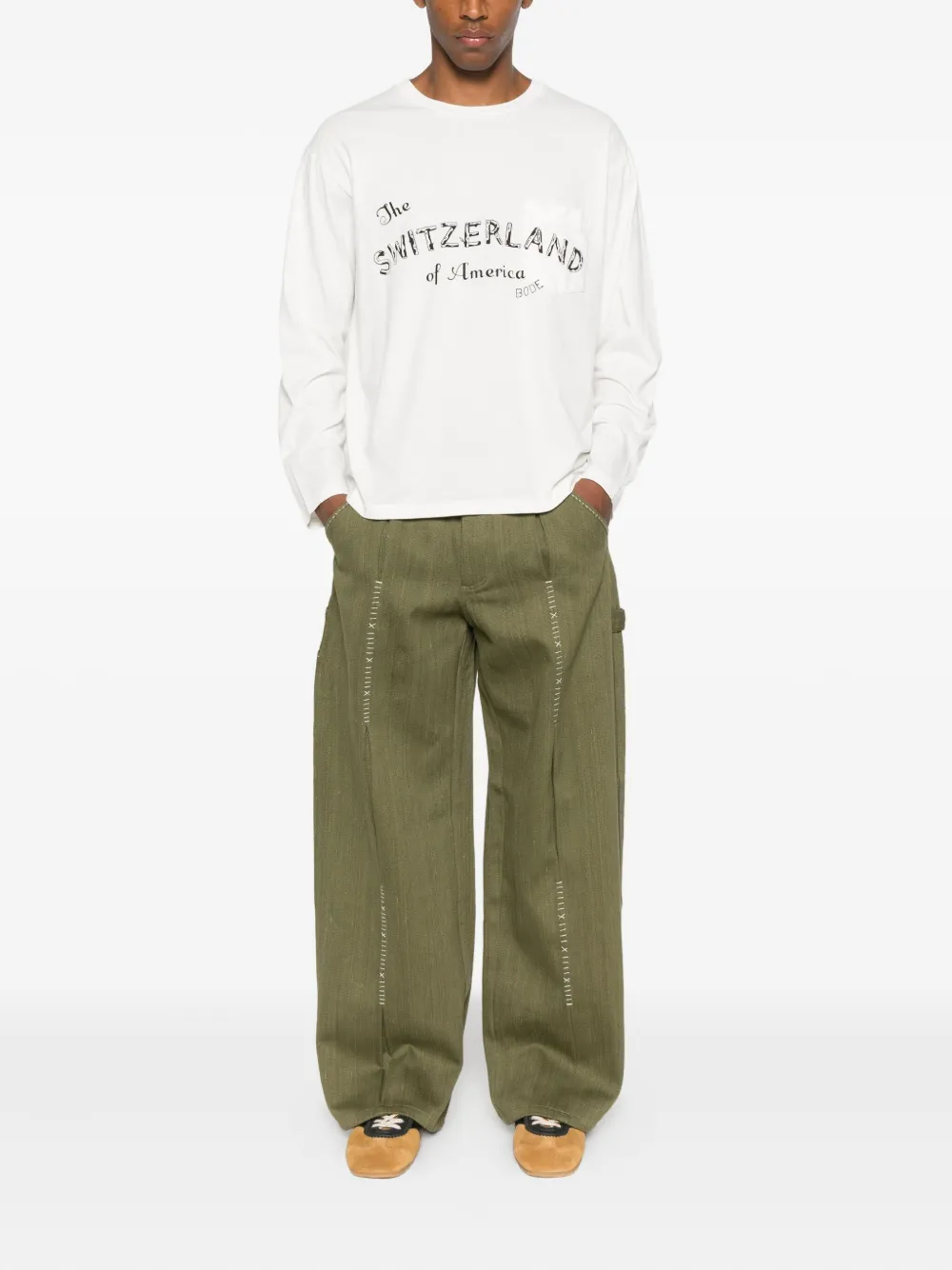 BODE graphic-print long-sleeve T-shirt | T-Shirts | Image 2