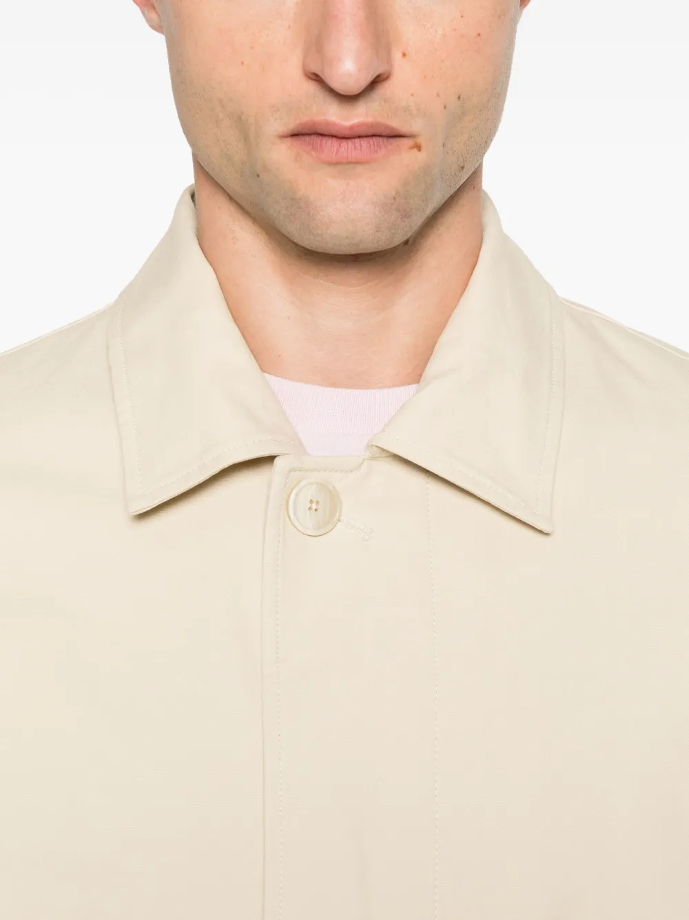 NN07 Jas met enkele rij knopen Beige