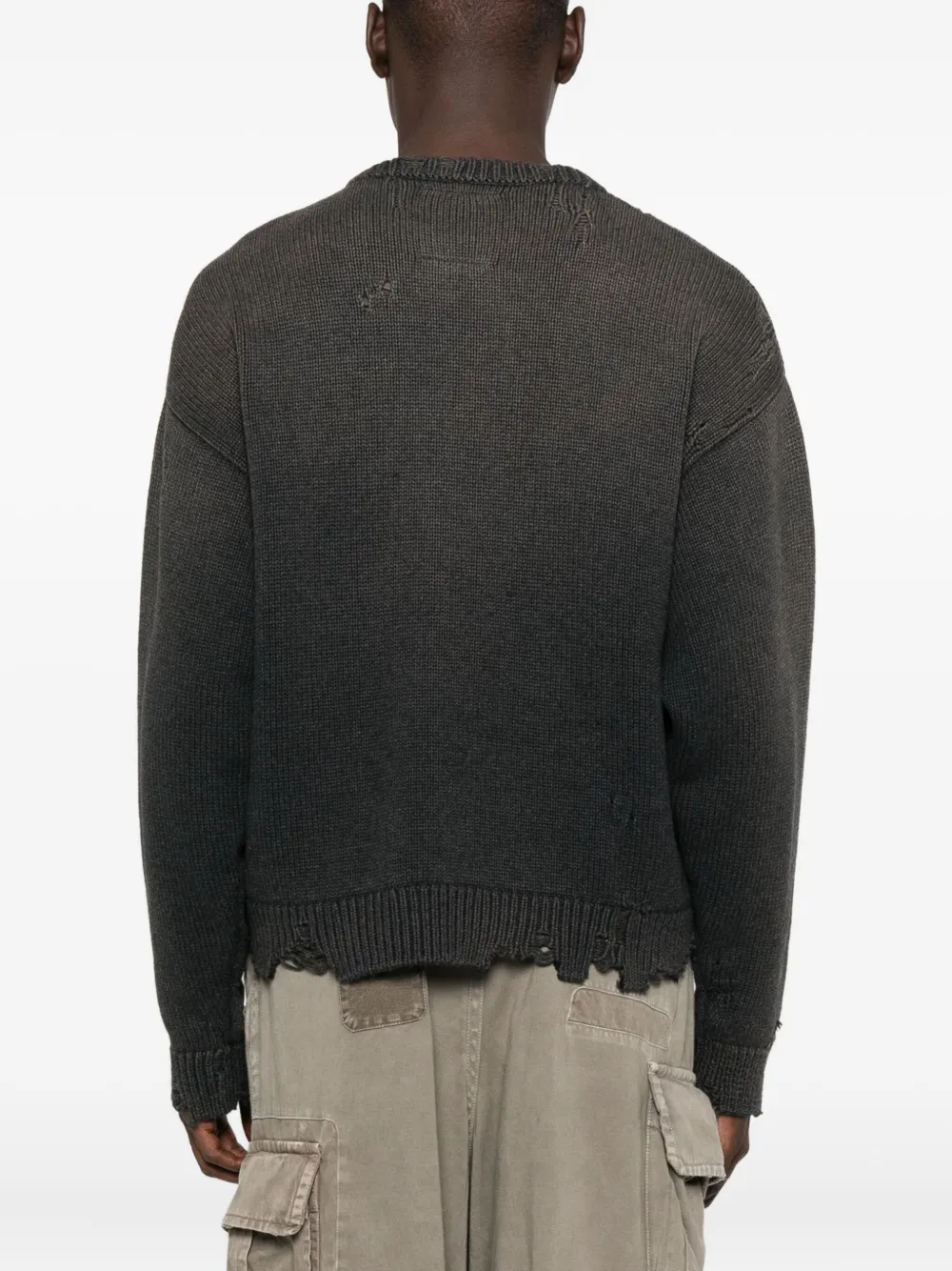 Maison MIHARA YASUHIRO Intarsia trui met walvis Zwart
