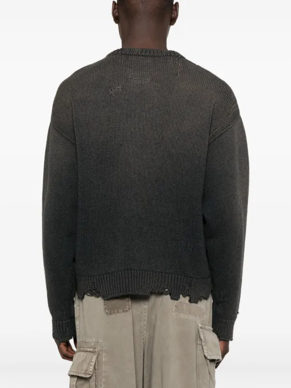 Maison MIHARA YASUHIRO Whale intarsia-knit Sweater | Black | FARFETCH