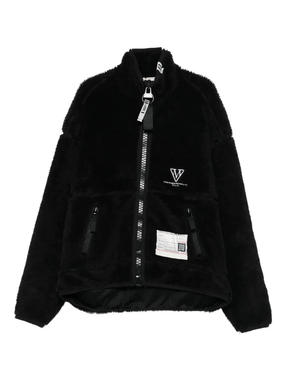 Maison MIHARA YASUHIRO fleece bomber jacket Zwart