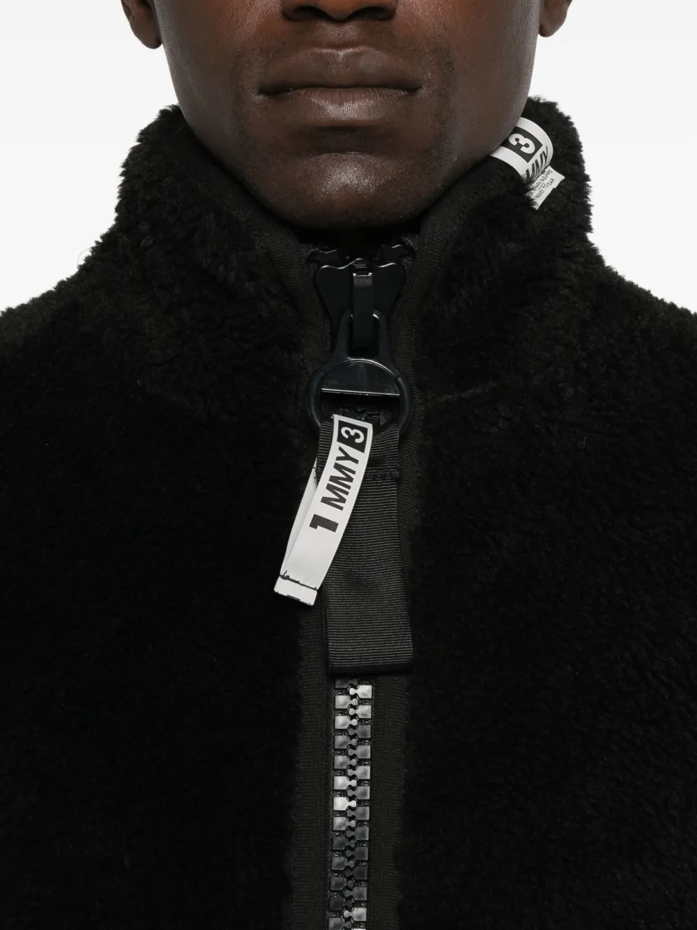 Maison MIHARA YASUHIRO Fleece bomberjack Zwart