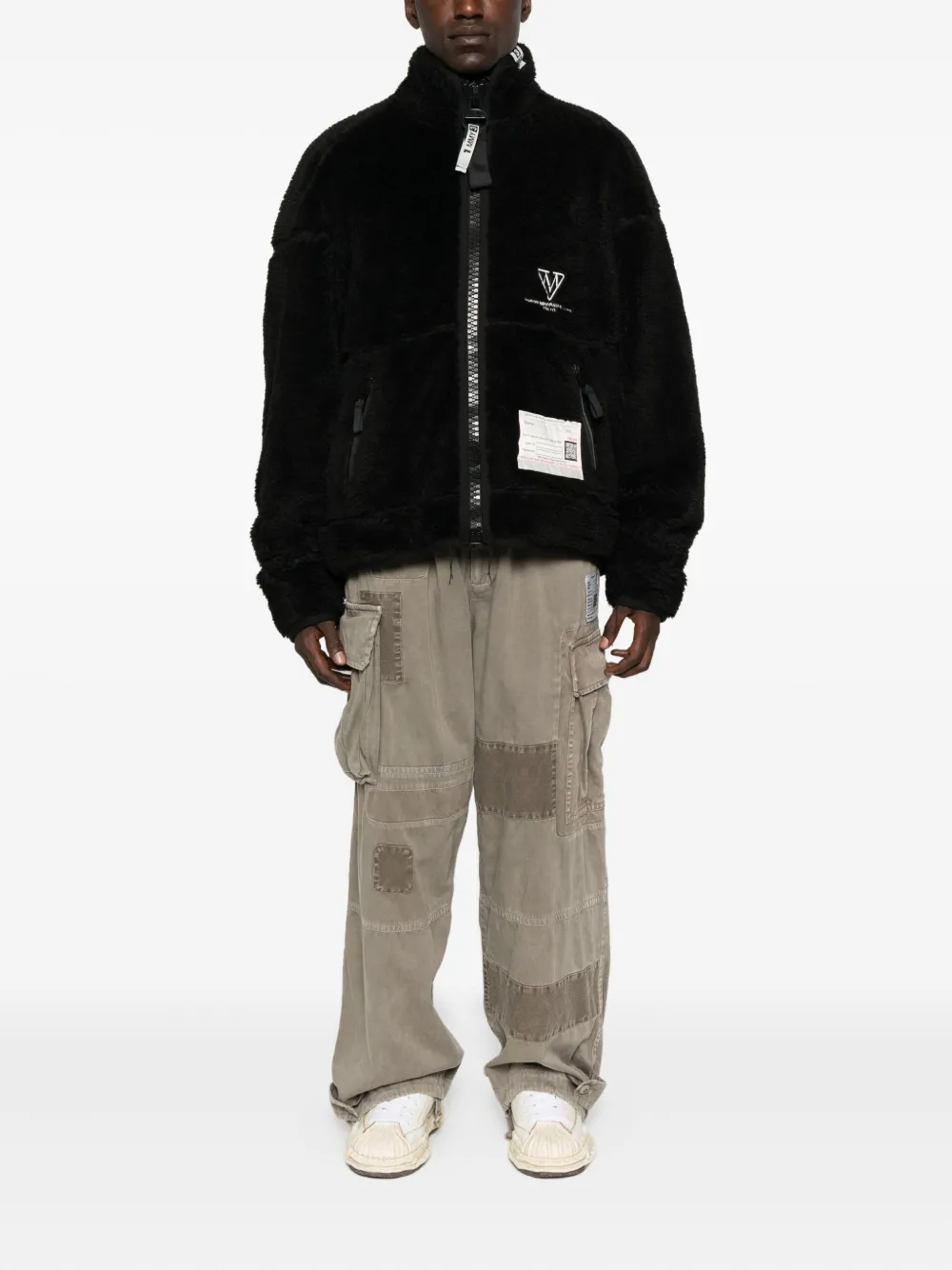 Maison MIHARA YASUHIRO Fleece bomberjack Zwart