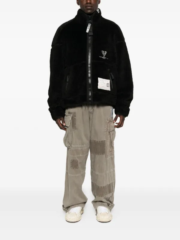Maison MIHARA YASUHIRO フリース ボンバージャケット | ブラック