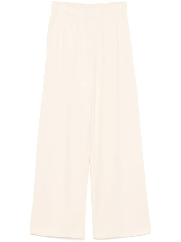 Moncler Cotton Wide-leg Track Pants in Neutrals
