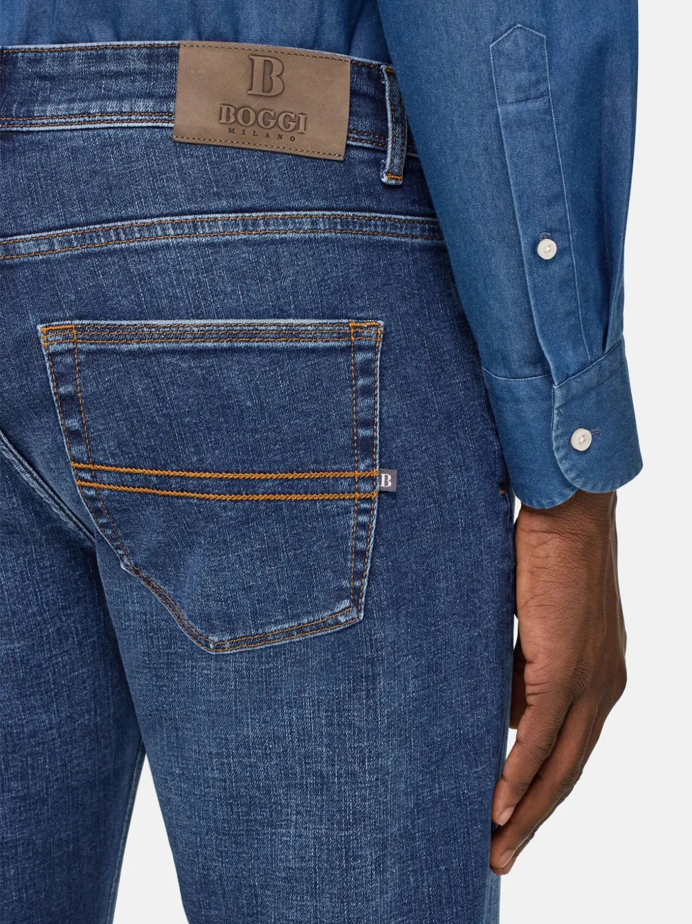 Boggi Milano Straight jeans Blauw