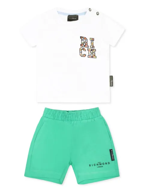 John Richmond Junior Set aus Shorts mit Logo