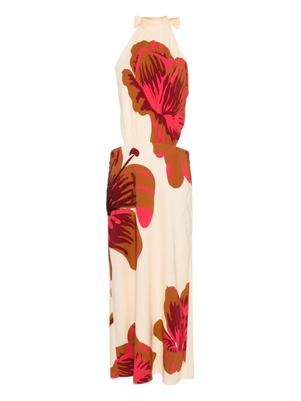 Johanna Ortiz Best Of Times midi-jurk Beige