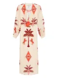 Johanna Ortiz Across Paradise midi dress - Neutrals