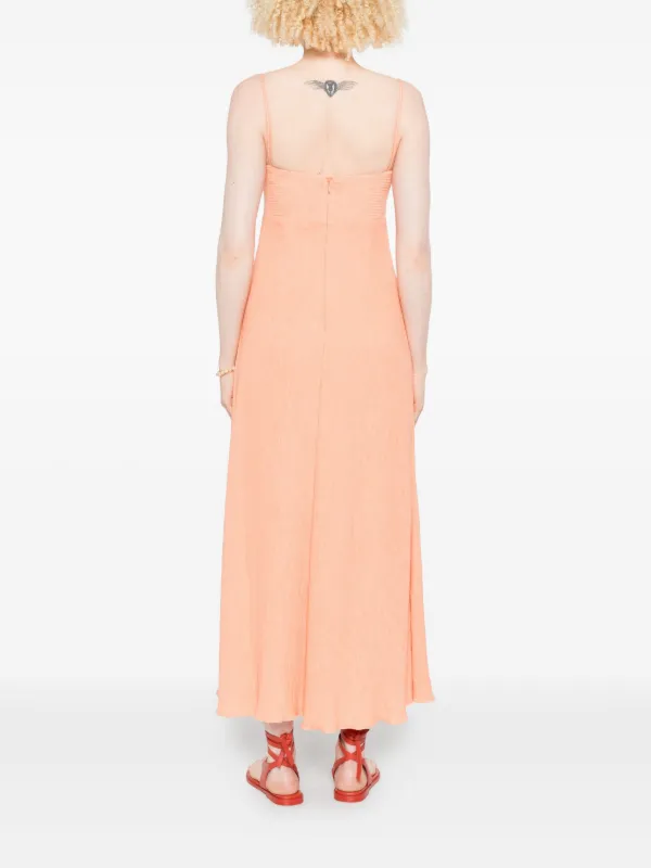 johanna ortiz orange dress Johanna Ortiz, Printed cutout linen maxi dress, Women, Orange, L, Dresses