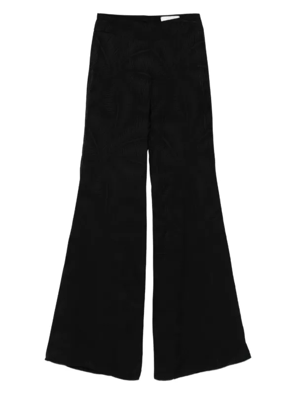 Johanna Ortiz Laidback Energy Wide-leg Trousers in Black