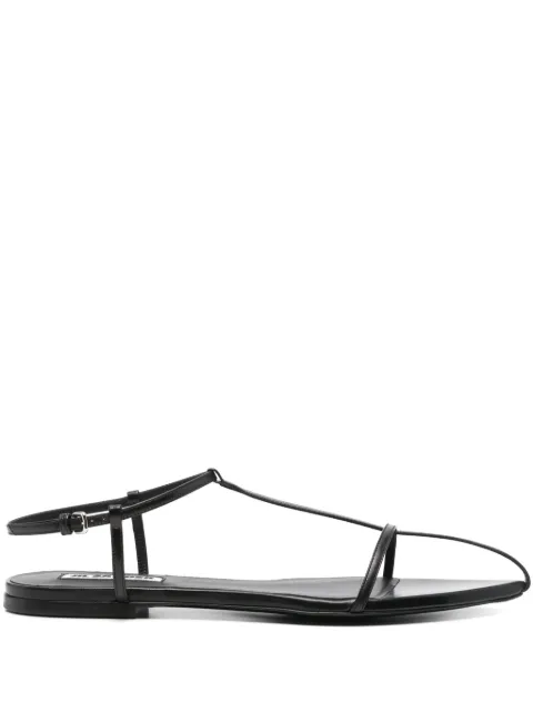 Jil Sander leather flat sandals