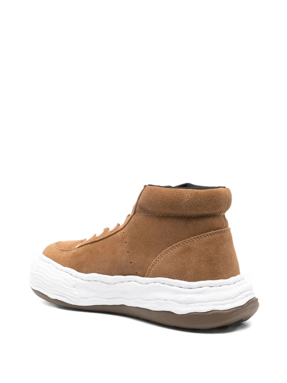 Maison MIHARA YASUHIRO Oliver suede high-top sneakers Bruin