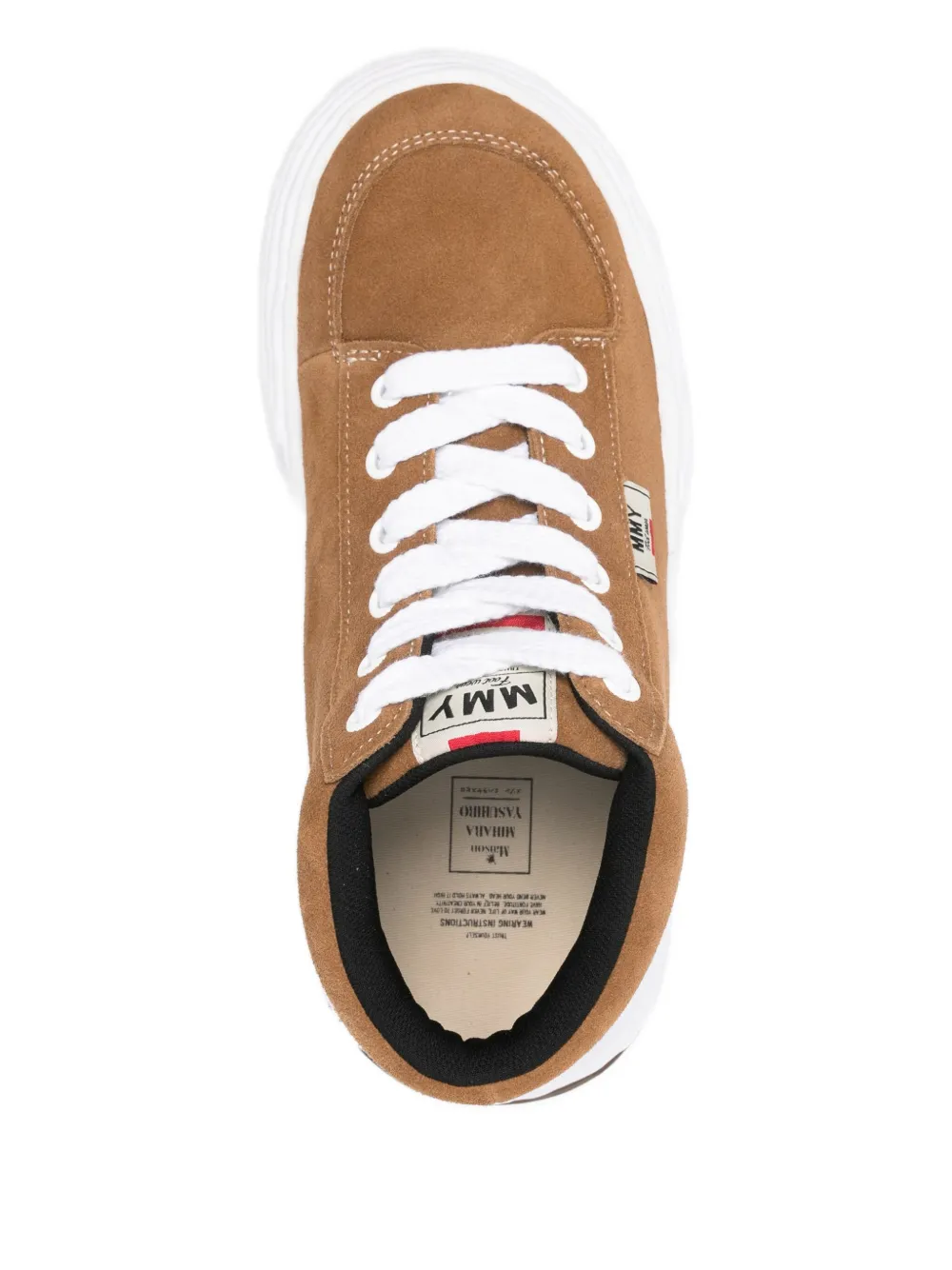 Maison MIHARA YASUHIRO Oliver suede high-top sneakers Bruin