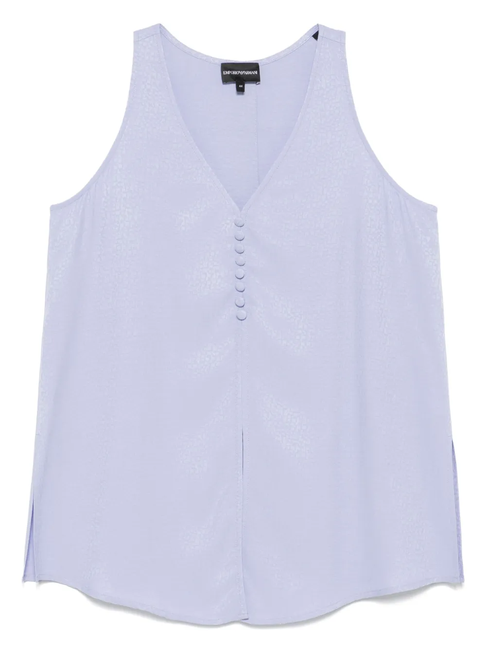 Emporio Armani Armure top met V-hals Blauw