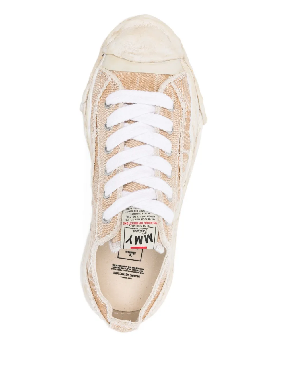 Maison MIHARA YASUHIRO canvas low top sneakers Neutrals