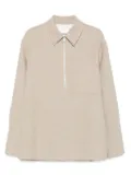 Jil Sander flannel wool polo shirt - Neutrals