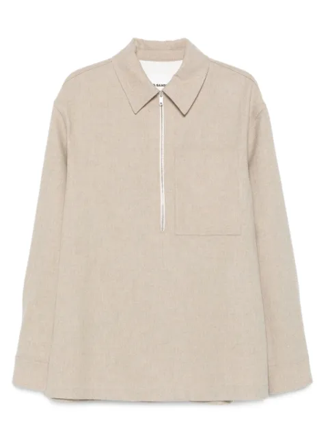 Jil Sander playera tipo polo de franela
