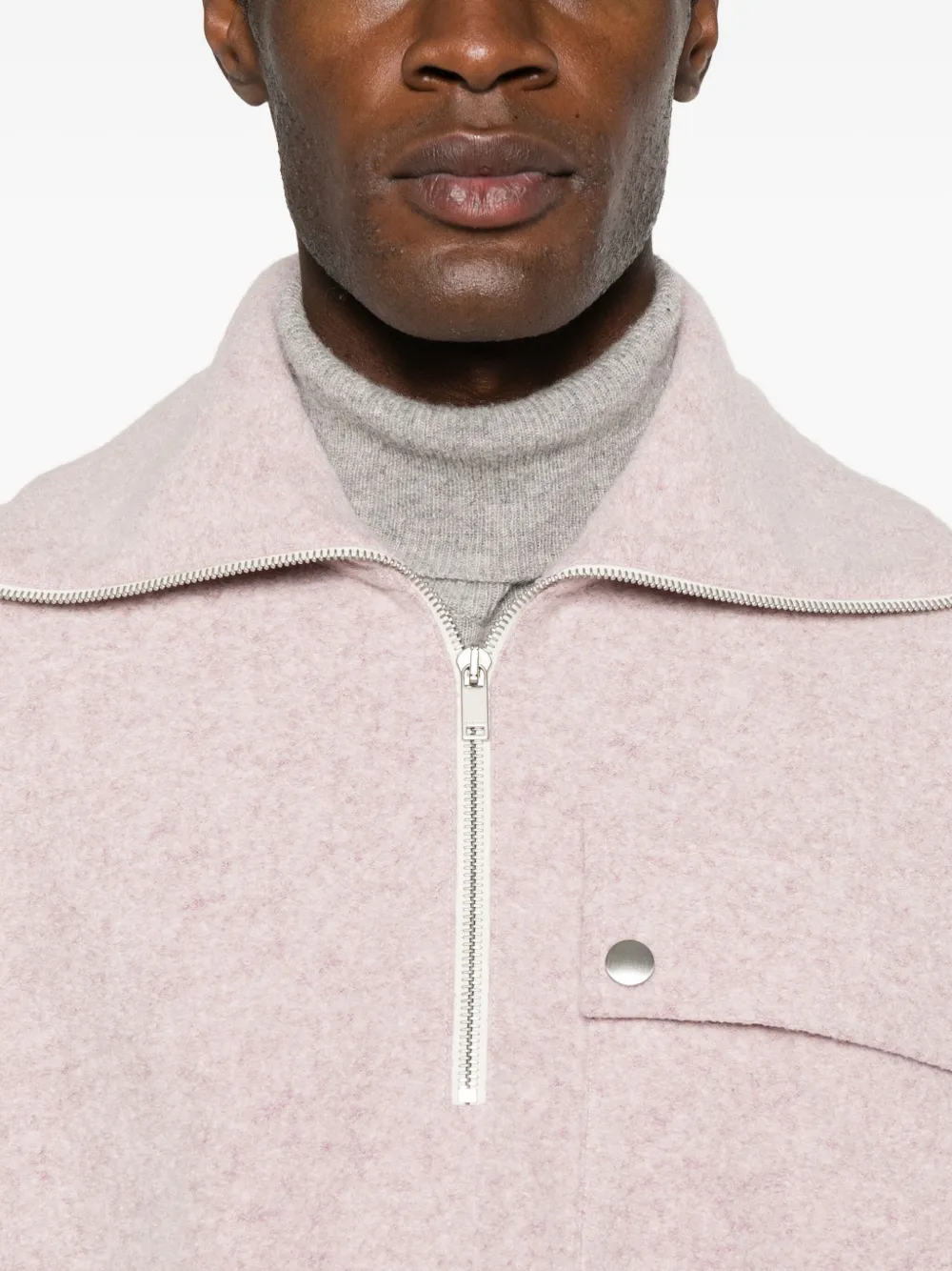 Jil Sander Sweater met hoge hals Roze