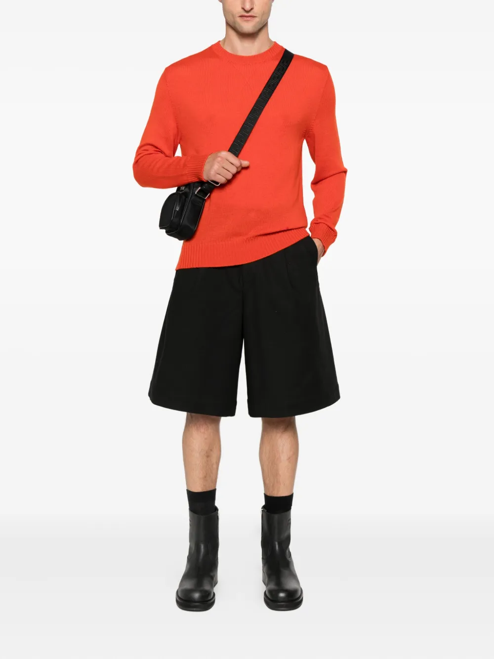 Jil Sander Trui van scheerwol Oranje