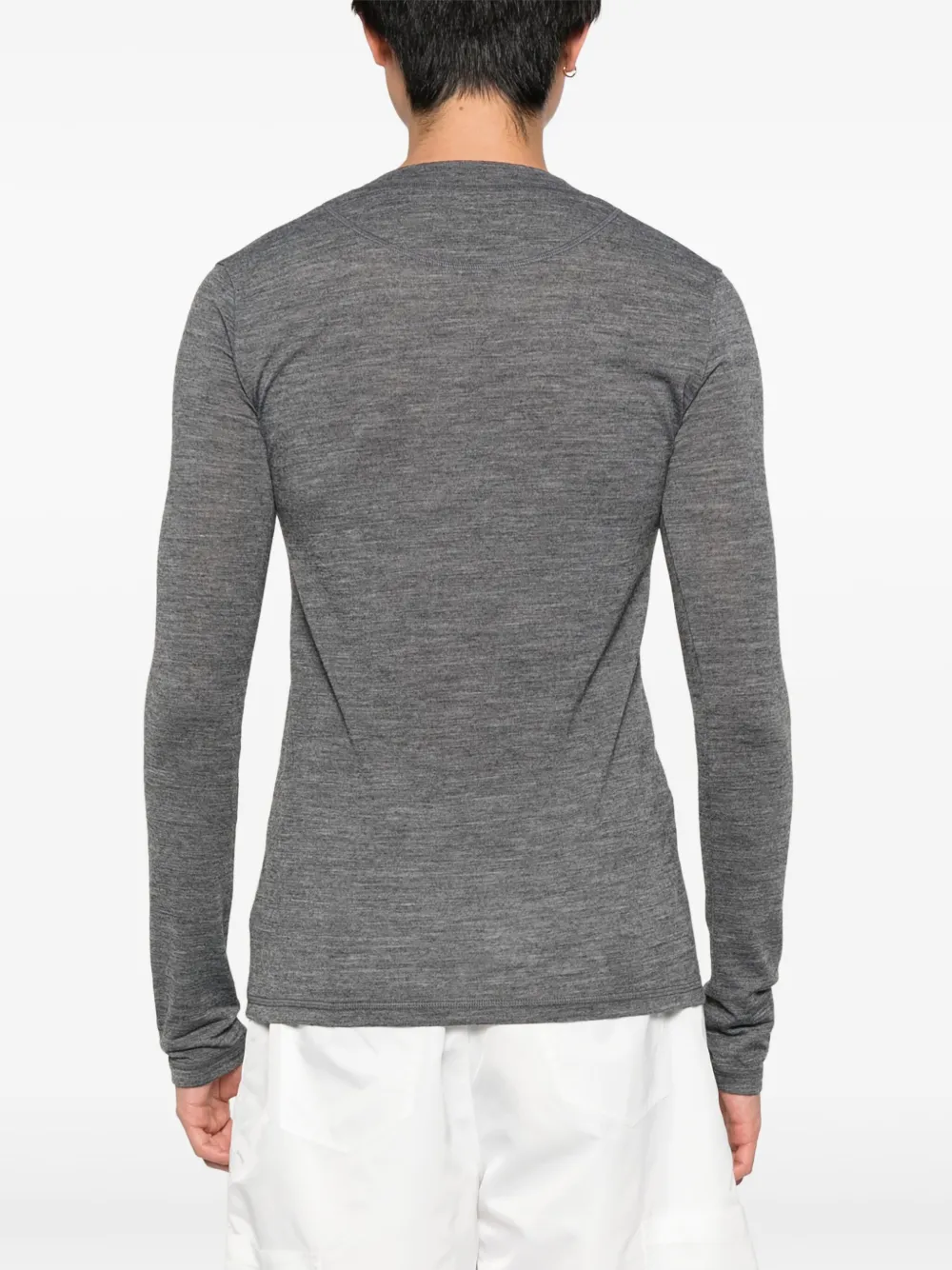 Jil Sander T-shirt met logoprint Grijs