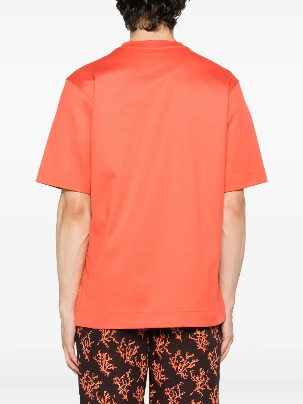 FENDI T-shirt met logoplakkaat Oranje