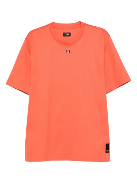 FENDI logo-plaque cotton T-shirt
