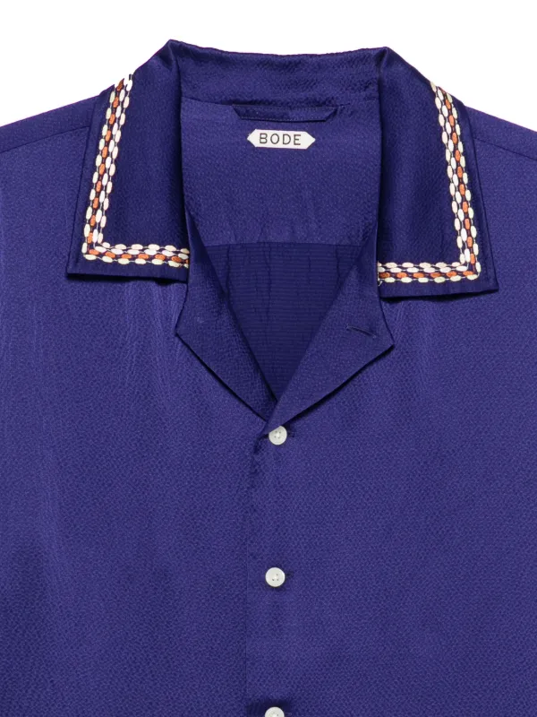 BODE シルクシャツ | ブルー | FARFETCH JP