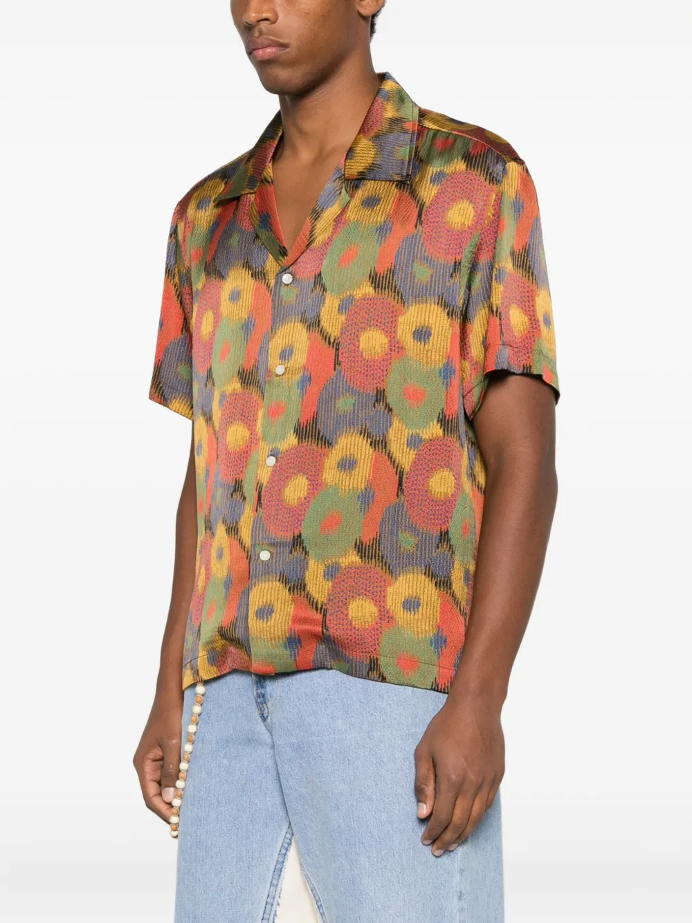 BODE Overhemd met bloemenprint Rood