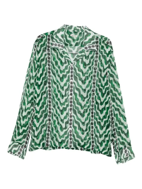 BODE camisa con motivo de ondas