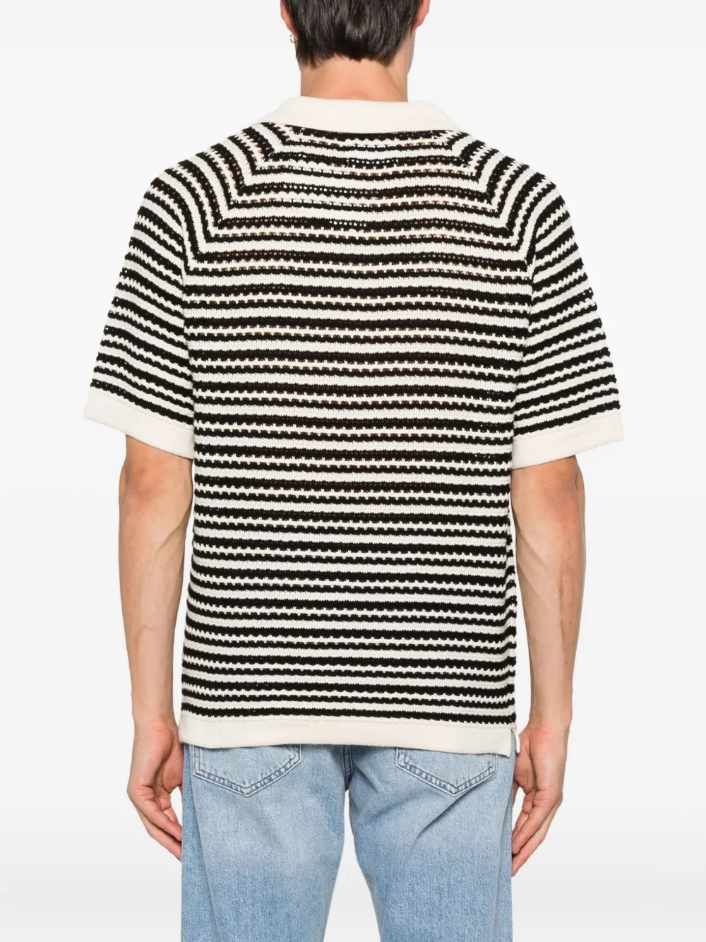 NN07 Brett poloshirt Zwart