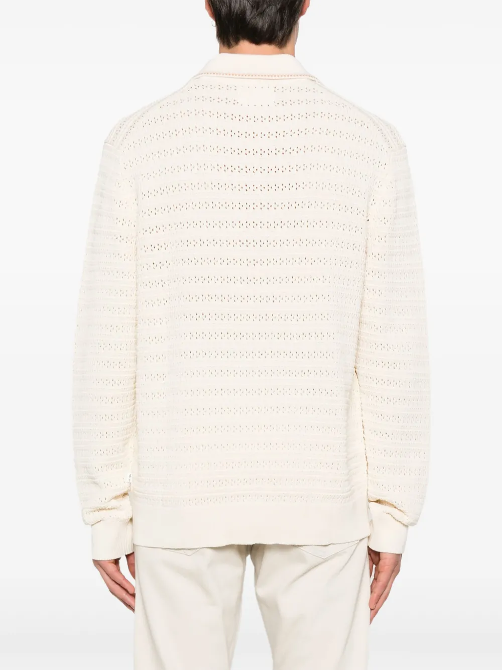 NN07 Josh poloshirt met lange mouwen Beige